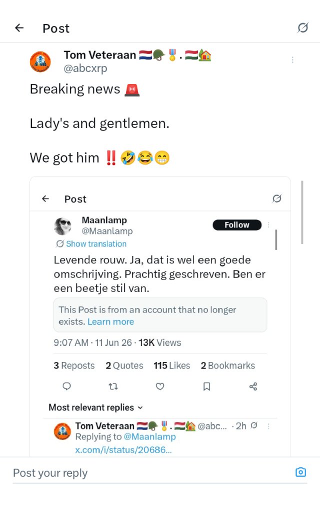 abcxrp's tweet photo. @KrissieK12 It's #NASOC van Tom Veteraan 🇳🇱🪖🎖️😁 https://t.co/06Spgtyo0g