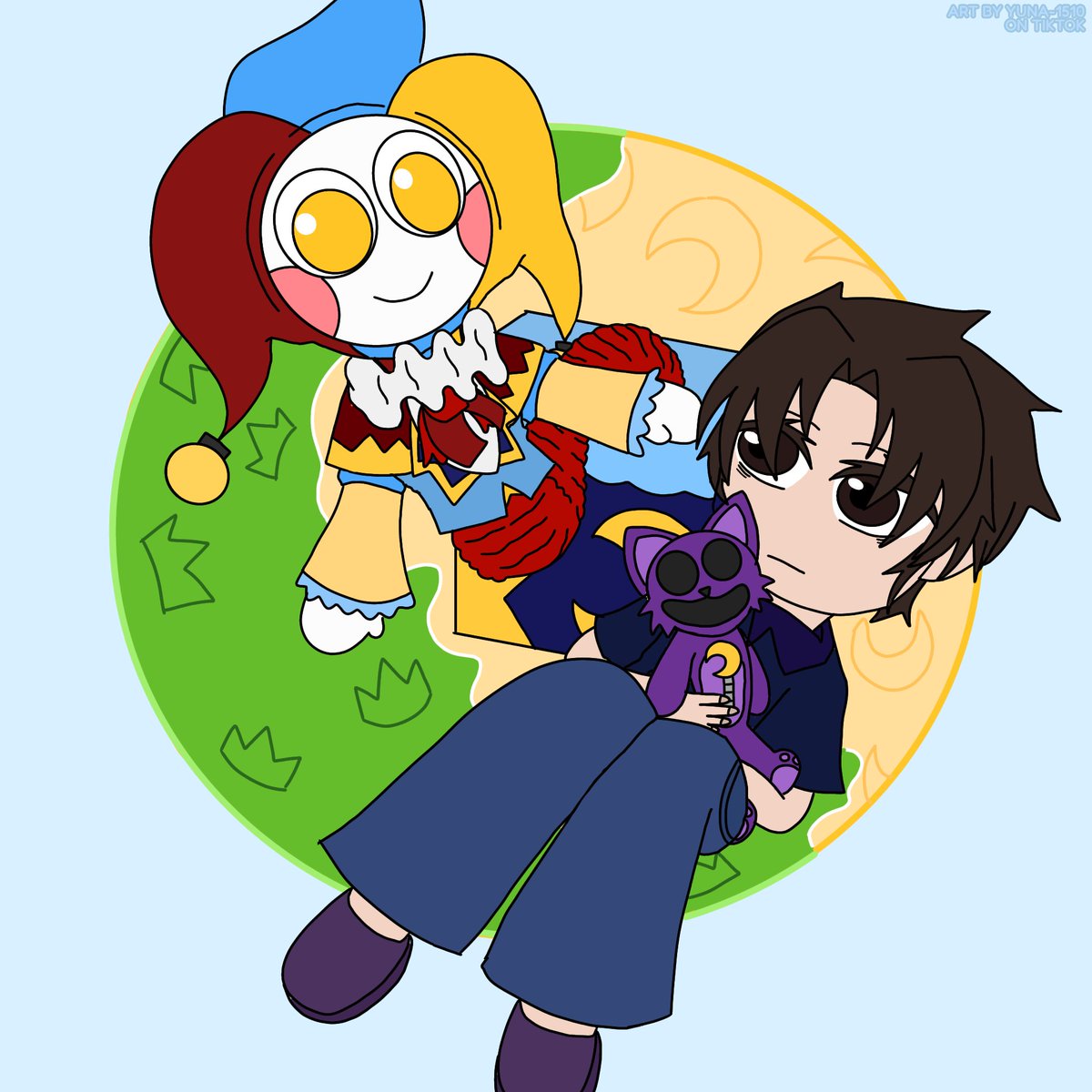 Yuna_Funtime's tweet photo. "My best friend, Theodore..", PPT SWAP AU. 
#poppyplaytime #prototype1006 #catnap #ppt #theprototype #swapau https://t.co/2plJSK36Yg