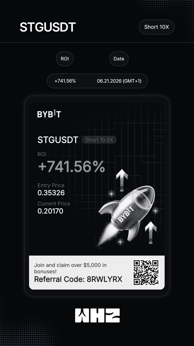 WHZROIs's tweet photo. Position closed.

Pair: B/USDT  
ROI: +449.39%  
Position owned by: @batukhankeser 
Exchange: Bybit  
Date: 06.21.2026 (GMT+1)

-

Position closed.

Pair: UB/USDT  
ROI: +150.70%  
Position owned by: @batukhankeser 
Exchange: Bybit  
Date: 06.21.2026 (GMT+1)

-

Position closed.

Pair: SPORTFUN/USDT  
ROI: +1737.14%  
Position owned by: @batukhankeser 
Exchange: Bybit  
Date: 06.21.2026 (GMT+1)

-

Position closed.

Pair: STG/USDT  
ROI: +741.56%  
Position owned by: @batukhankeser 
Exchange: Bybit  
Date: 06.21.2026 (GMT+1)