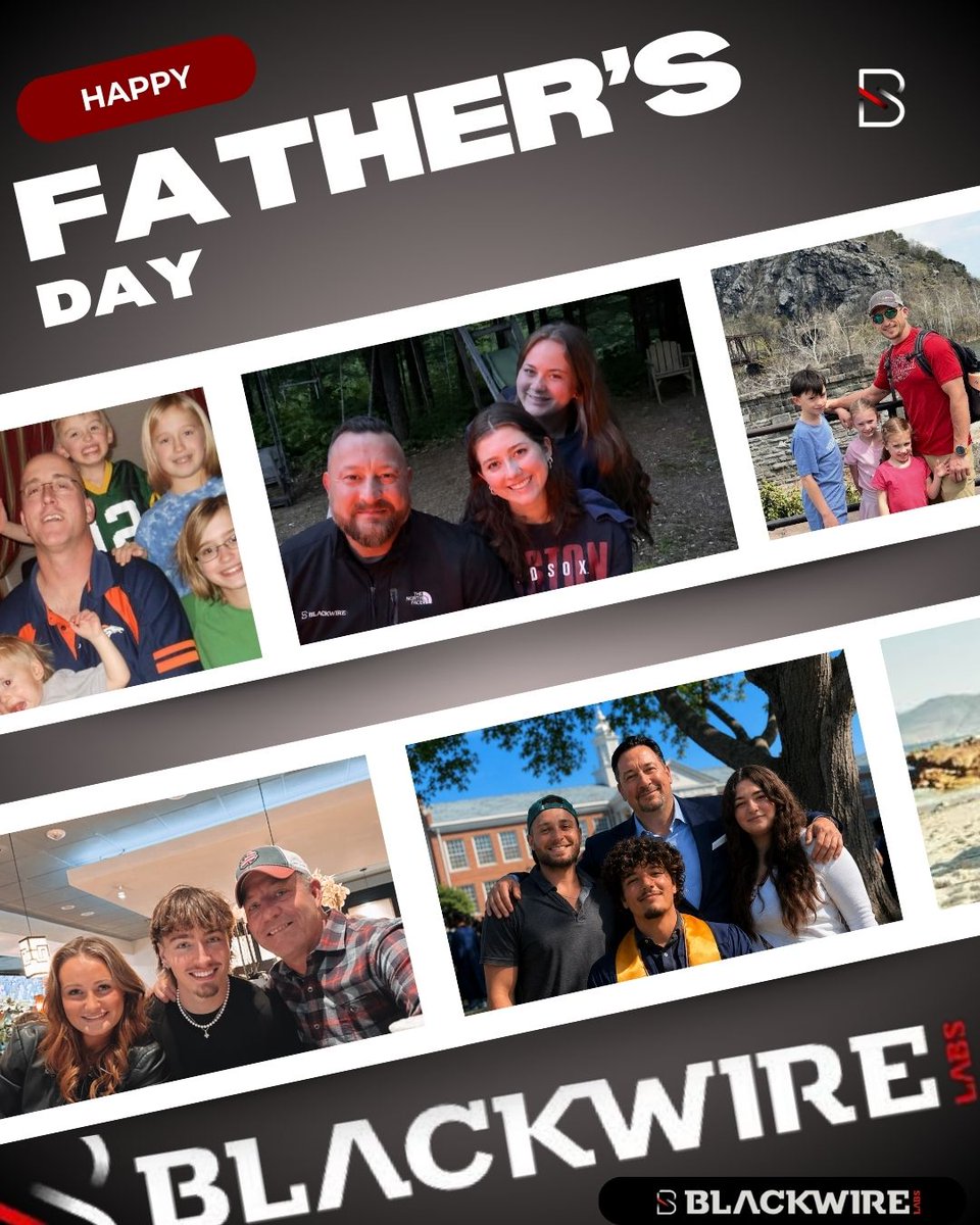 blackwirelabs's tweet photo. Thank you to all the fathers, mentors, and role models who show up, lead by example, and make a difference every day. Wishing you a happy and well-deserved Father’s Day from all of us at Blackwire. https://t.co/iSX4lmVQXR