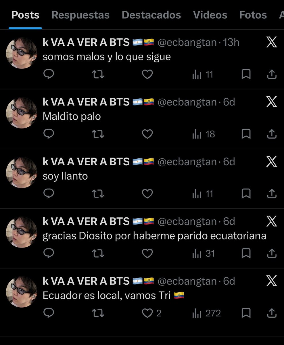 ecbangtan's tweet photo. evolución de un ecuatoriano promedio en estas dos semanas 😩 https://t.co/xFm4JImS8a