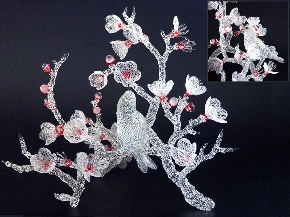 LeoDaVinciWave's tweet photo. Glass art works by Yoko Doi. https://t.co/DIKIeVwVxm