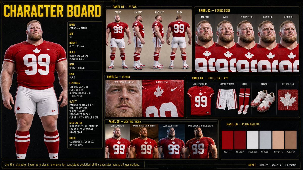 Canadian Football Character Board