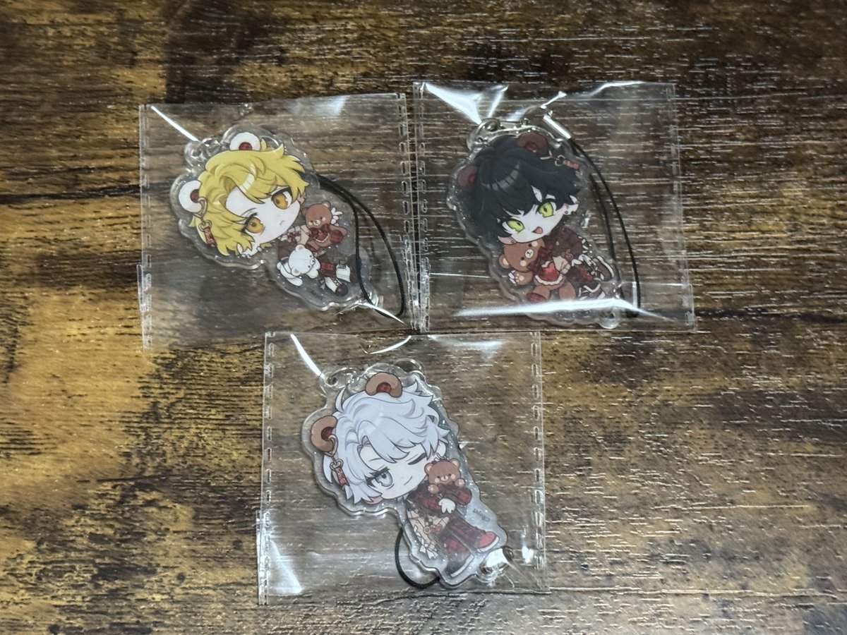 om_ryu_014's tweet photo. 【交換】リチェリ ディアヴォーカリスト ディアヴォ アクスト アクリルストラップ　CLIMAX GRIZZLY COLLECTION 

【譲】ユゥ、ジュダ、ヨシュア

【求】レオード

郵送交換にて。
検索からでもお気軽にお声掛けください。 https://t.co/rPKJ89ApsQ