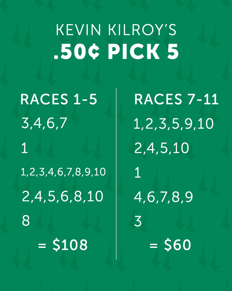 ChurchillDowns's tweet photo. Bet the early and late Pick 5 with @TrustYourLuck! 💰 https://t.co/g75WdnKMTb