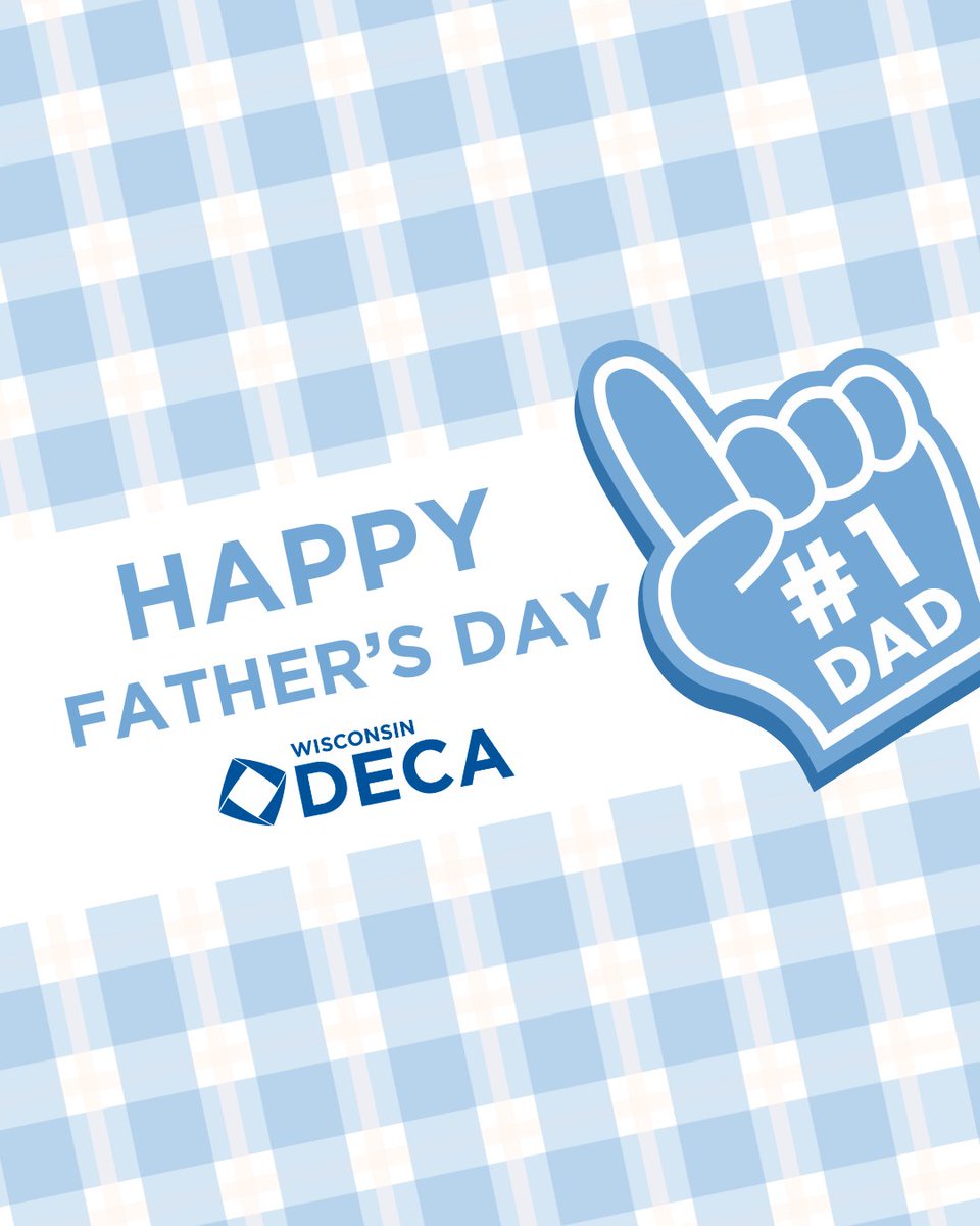 WI_DECA's tweet photo. Happy Father’s Day to the best DECA dads we know! 🔷🫶

#wideca #fathersday
@DECAInc https://t.co/dyxzM2jNO4