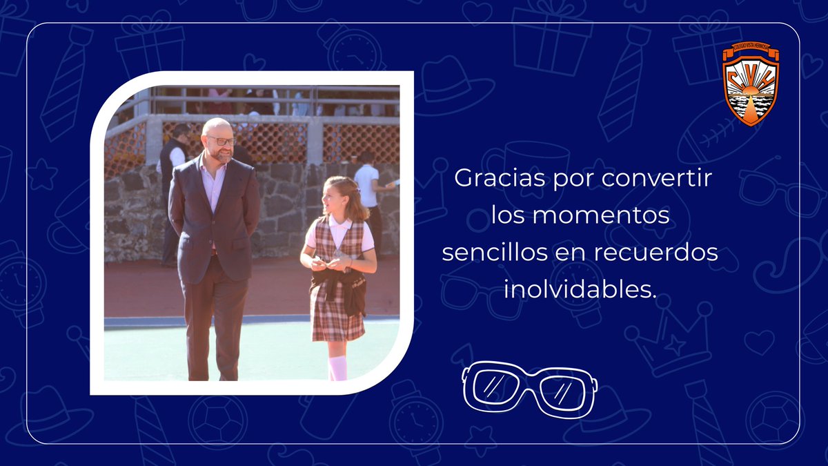 CVH_MX's tweet photo. 📌¡Gracias, papá! 👨‍👦💙

Hoy celebramos a quienes con amor, ejemplo y dedicación acompañan cada paso de sus hijos. 👨

Feliz Día del Padre a todos los papás de nuestra comunidad educativa. ✨

#DíaDelPadre #SomosCVH #ColegioVistaHermosa https://t.co/Rnq4hWprp7