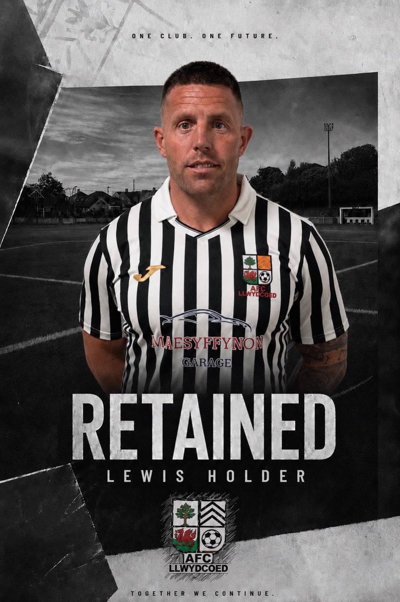 afc_llwydcoed's tweet photo. He knows the badge.
He knows the standards.
He knows the commitment.

LEWIS HOLDER
𝗥𝗘𝗧𝗔𝗜𝗡𝗘𝗗 for 2026/27. ⚪⚫

#AfcLlwydcoed #Retained #UppaCoed https://t.co/ACPzYf3jEX