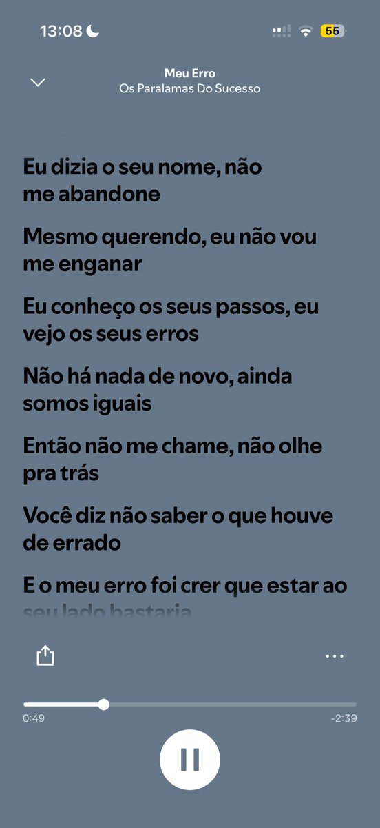 anyvooo's tweet photo. meu término  com meu ex mandando mensagem falando que AGORA vai mudar me deixando tipo essa música do paralamas https://t.co/t3RS8v7DMl