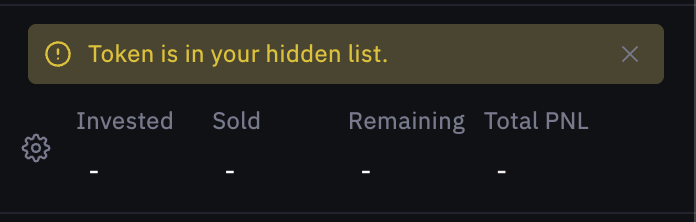 ZRealSafi's tweet photo. How to handle a situation when u hide a token pre migration then you see it at +100k https://t.co/kuQZUKHP19