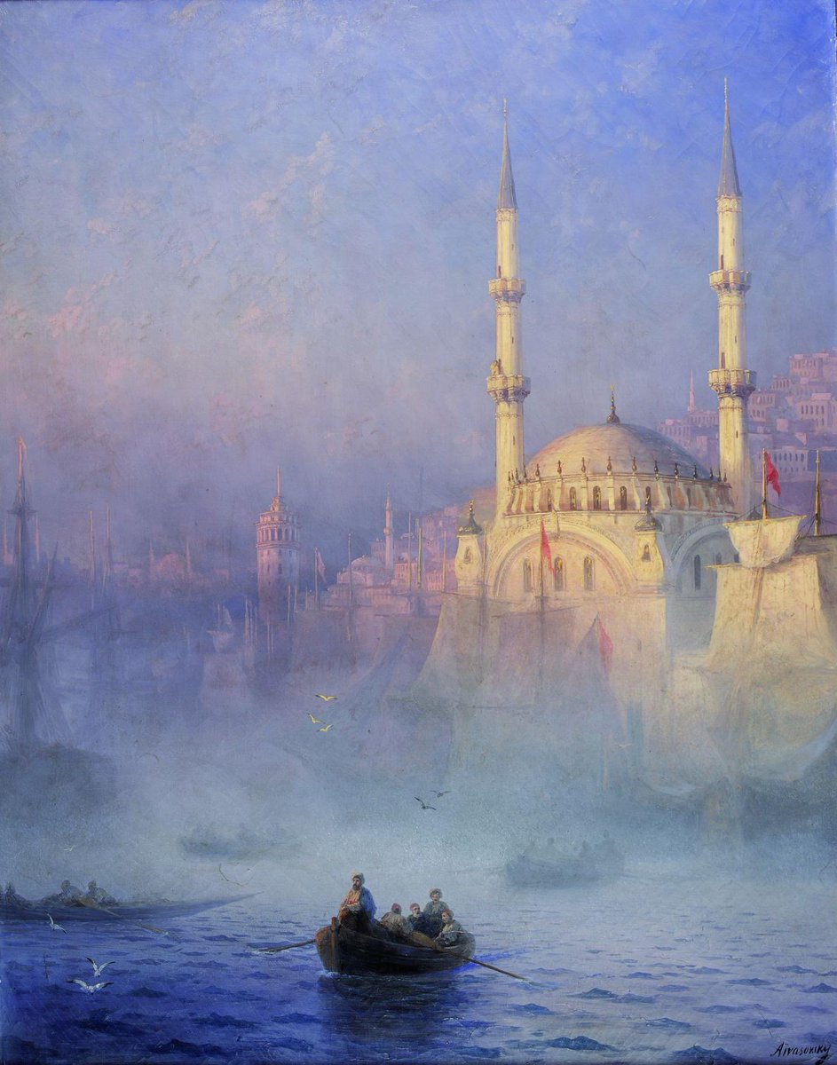 PerseusLeGrand's tweet photo. Ivan Aïvazovski est un peintre exceptionnel.    

Considéré comme l'un des maîtres de la peinture de marine, ce peintre a marqué l'histoire de l'art russe.     Les œuvres d'Ivan Aïvazovski nous offrent un spectacle époustouflant, nous faisant ressentir les plus puissantes émotions.     

Envoûtantes, ses oeuvres se caractérisent notamment par la recherche de la lumière. Ce travail de la lumière est saisissant et nous plonge dans une atmosphère absolument incroyable !    

De plus, les peintures d'Ivan Aïvazovski sont réalisées de mémoire !    

Le peintre, par son étude minutieuse de la lumière sur l'eau, et sa capacité à retranscrire ses émotions, crée des chefs-d'œuvre à contempler encore et encore.