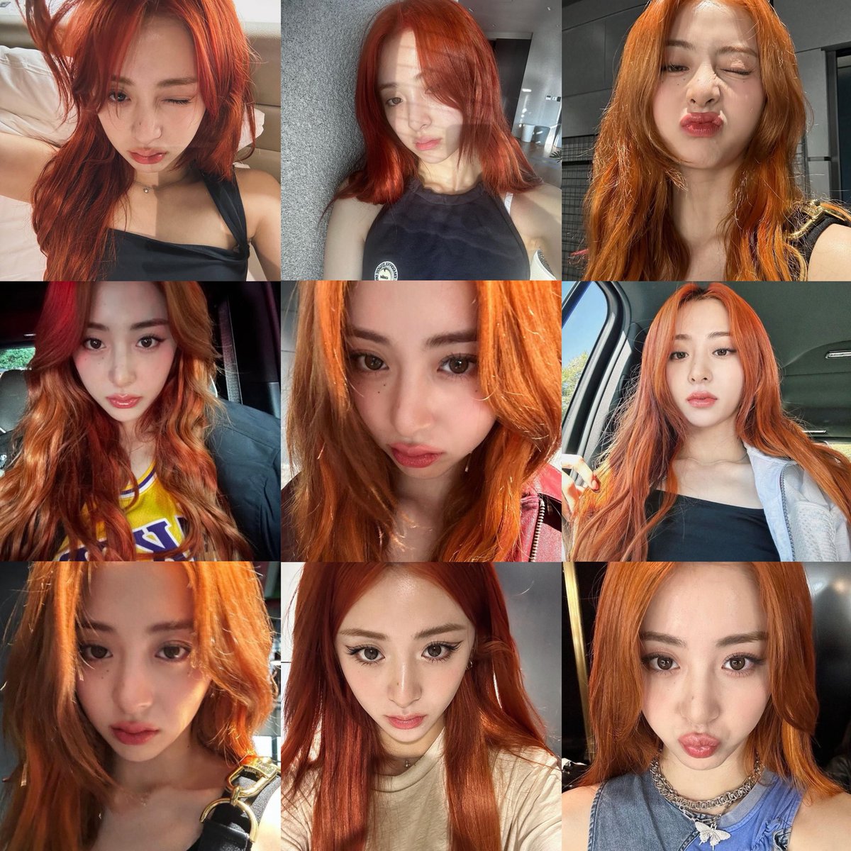 yunjinsiim's tweet photo. she owns ginger hair https://t.co/oC5UTLVjmK
