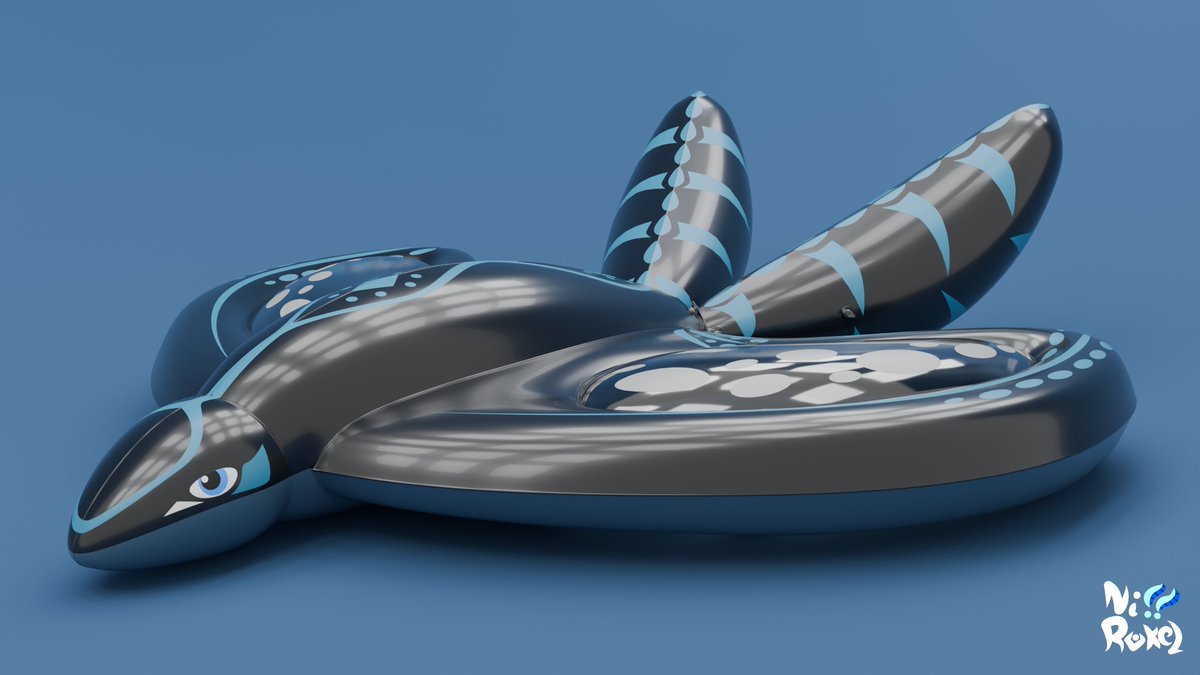 0Rokel's tweet photo. Roah the Manta Ray, just came up with the design, and decided to have the two tails :) #inflatable #pooltoy https://t.co/mt2068slhk