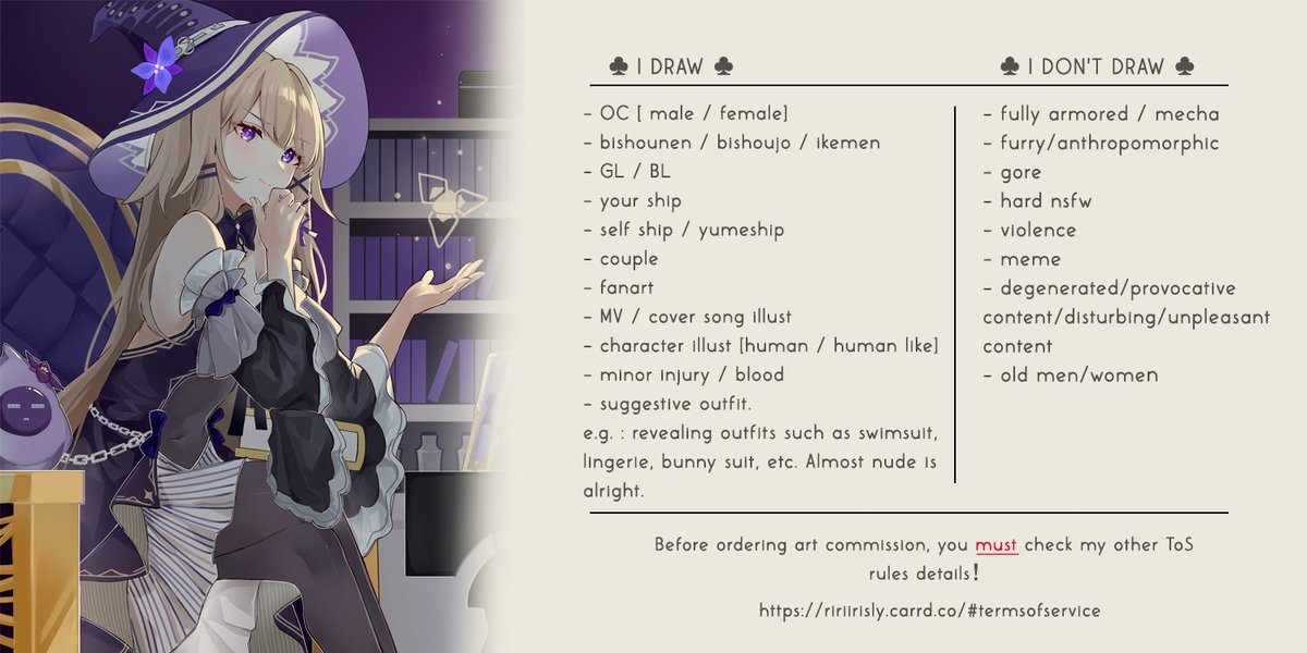 ririirisly's tweet photo. [❤︎ + ↺ are greatly appreciated! tysm!]

Hi! I officially open cm art service!
More information details:
🂡 carrd: https://t.co/0E6cpOiwwK
✧ vgen: https://t.co/DMYKWJ8r1y https://t.co/lizqhxJFjR