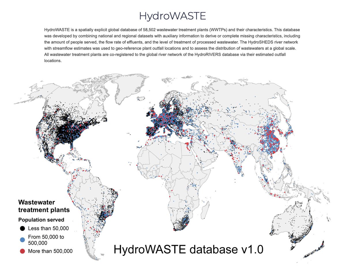 Deshpacito661's tweet photo. Another "hidden" area where the United States absolutely dominates the rest of the world, including Western Europe: 

wastewater/sewage treatment

Waste water treatment infrastructure is pervasive in the United States. Even a low income area in rural Georgia has a state of the art waste water treatment facility. Western Europe has good coverage, but on a per capita basis, their treatment plants serve a larger population. This indicates they aren't as pervasive as they are in the US.

In contrast, China (even Japan) has sparse coverage despite its large dense population. India's coverage is even lower. 

A lot of accounts on twitter incorrectly use examples of impressive skylines (ie Dubai, Shanghai, and now recently Mumbai/Gurgaon/Hyderabad) to show that their region is "developed". However, this is the real indicator of development. 

Sewage treatment plants don't make for mediagenic ribbon cutting ceremonies. They don't win you votes. But the long term population health benefits are immense: lower rates of childhood diseases, longer healthief life spans, less stunting (and the associated cognitive and physical deficits associated with it).