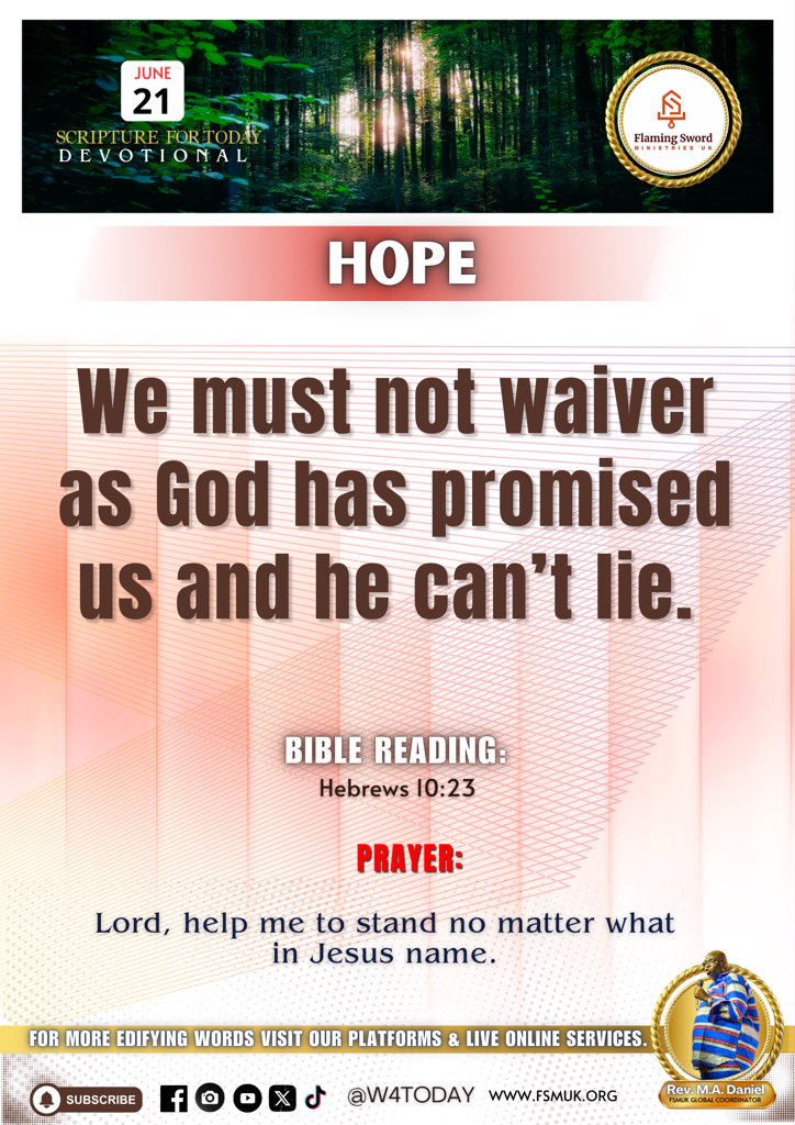 w4tday's tweet photo. Amen.🔥#revmadaniel #gca  #June #2026 #ariseandshine2026 https://t.co/Dwfl89MjNm