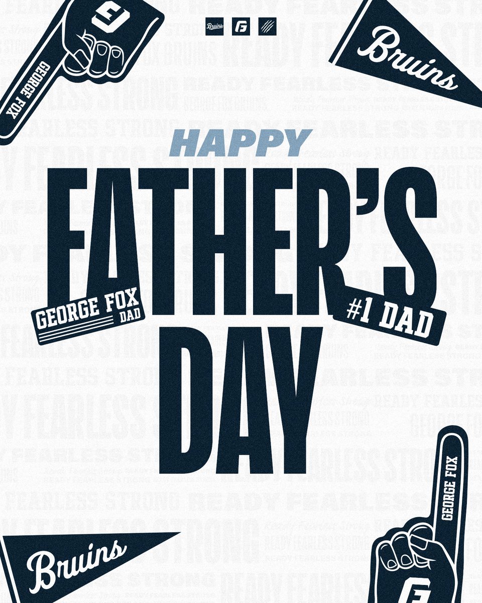 GFUAthletics's tweet photo. Wishing all the incredible Bruin dads a Happy Father’s Day! 🐻

#ReadyFearlessStrong #BruinsStandTall https://t.co/mSQOnZ7oQv