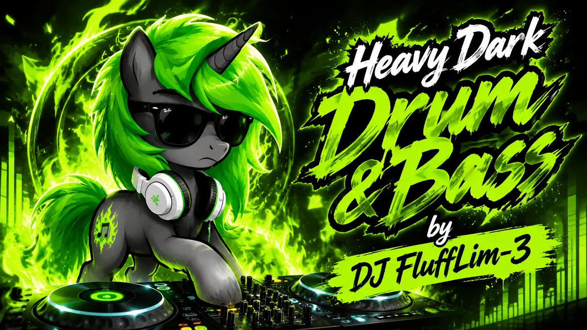 DJFluffLim3's tweet photo. 🎶New Track: "DJ FluffLim-3 - Midnight Fury"
⭐YouTube Video - https://t.co/t12BhpdOnP
☀️Suno - https://t.co/0rjUhbf8Yt
🏷️#NewTrack #DJFluffLim3 #YouTube #BronyDJ #AIProducer #Genre #Heavy #Dark #DrumAndBass #ElectronicMusic #Suno #Lyrics https://t.co/1WwenA3a1G