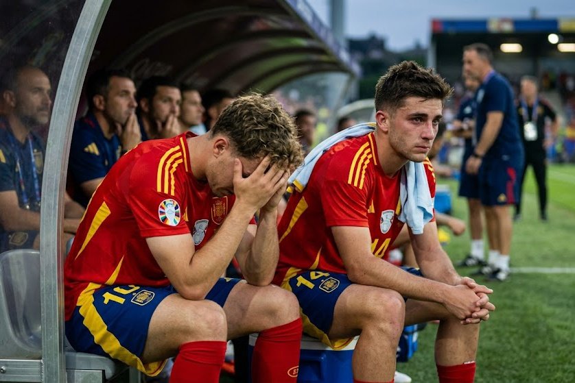 Kmwappe's tweet photo. Gavi y Ferran Torres viendo que no van a jugar más en el mundial... https://t.co/dMsx8CXY4N