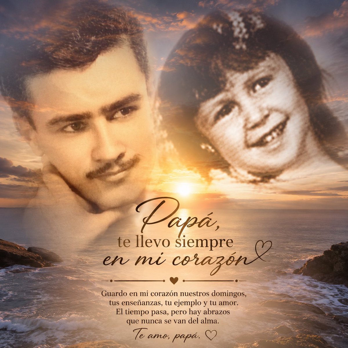 LAURAZAPATAM's tweet photo. No todos los abrazos terminan. Algunos se quedan a vivir para siempre en el corazón. Te amo, papá. ❤️#GuillermoZapataPerezDeUtrera ❤️ 
¡FELIZ DÍA DEL PADRE! A todos los papacitos que me leen. https://t.co/BtSRJ8hwrA