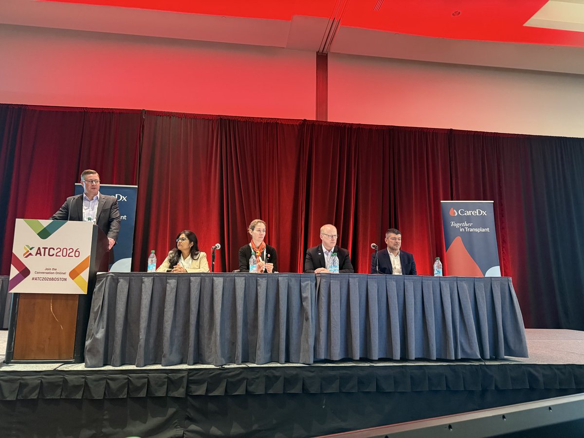 JeffTeuteberg's tweet photo. ⏲️ it’s on! @CareDx’s lunchtime symposium @AST_info #ATC2026: Molecular insights to confident clinical decision making!

An interactive case-based discussion by our panel of experts!
@jfriedo @DeirdreSawinski @UTSWMedCenter @NyuMed @NorthwesternMed https://t.co/QYACHQiVPC