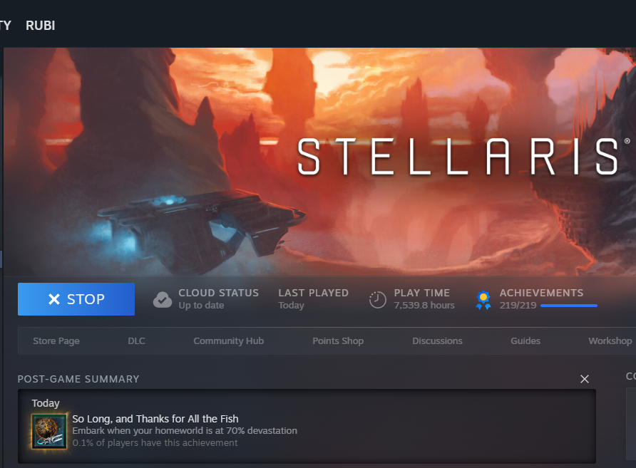 punkgothdiver's tweet photo. That's a wrap on Achievements for #Stellaris #Nomads DLC.
If you have not picked up Nomads yet, highly recommend it. @StellarisGame devs did a great job, and they working to address some of the more interesting issues with the DLC. Still a good buy though! https://t.co/ThxUAUKoLp