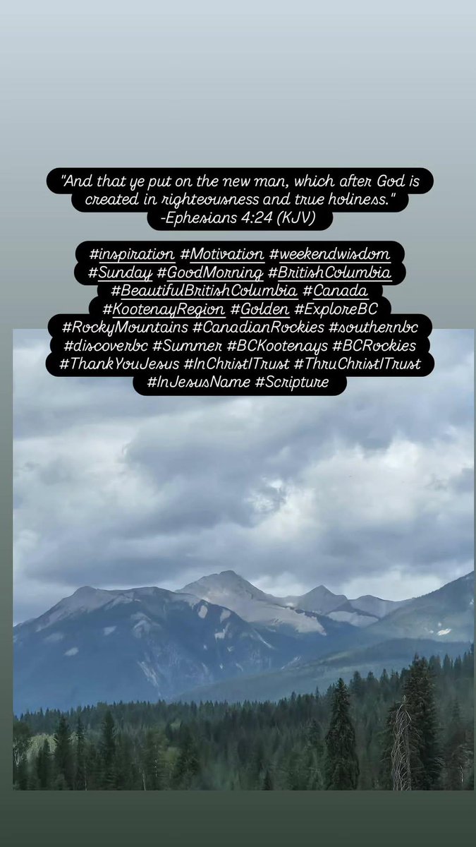edwinpierrot13's tweet photo. #inspiration #Motivation #weekendwisdom #Sunday #GoodMorning #BritishColumbia #BeautifulBritishColumbia #Canada #KootenayRegion #Golden #ExploreBC #RockyMountains #CanadianRockies #BCRockies #BCKootenays #ThankYouJesus #InChristITrust #ThruChristITrust #InJesusName #Scripture https://t.co/OFFSVhIRAY
