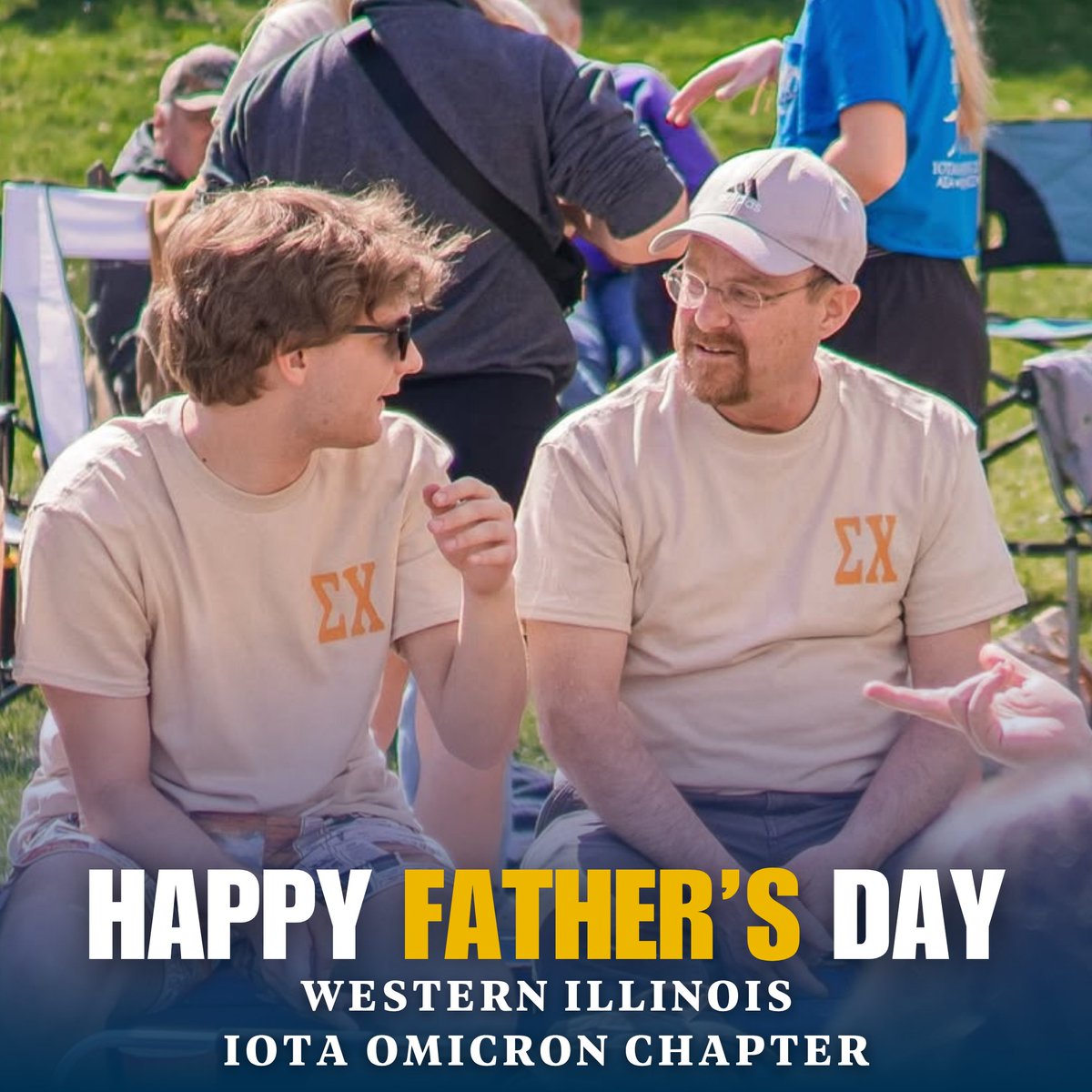 SigmaChi's tweet photo. Happy Father’s Day to all the dads and fatherly figures who have influenced the lives of our brothers and sweethearts! Comment below your best Dad joke! ⬇️ #fathersday https://t.co/V00Ld49xsZ