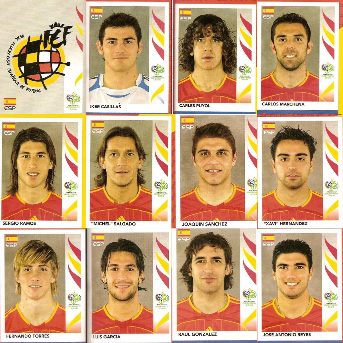futnostalgico's tweet photo. 🇪🇸 O Álbum de Figurinhas da Espanha na Copa do Mundo de 2006. https://t.co/ZNmGERKgC6
