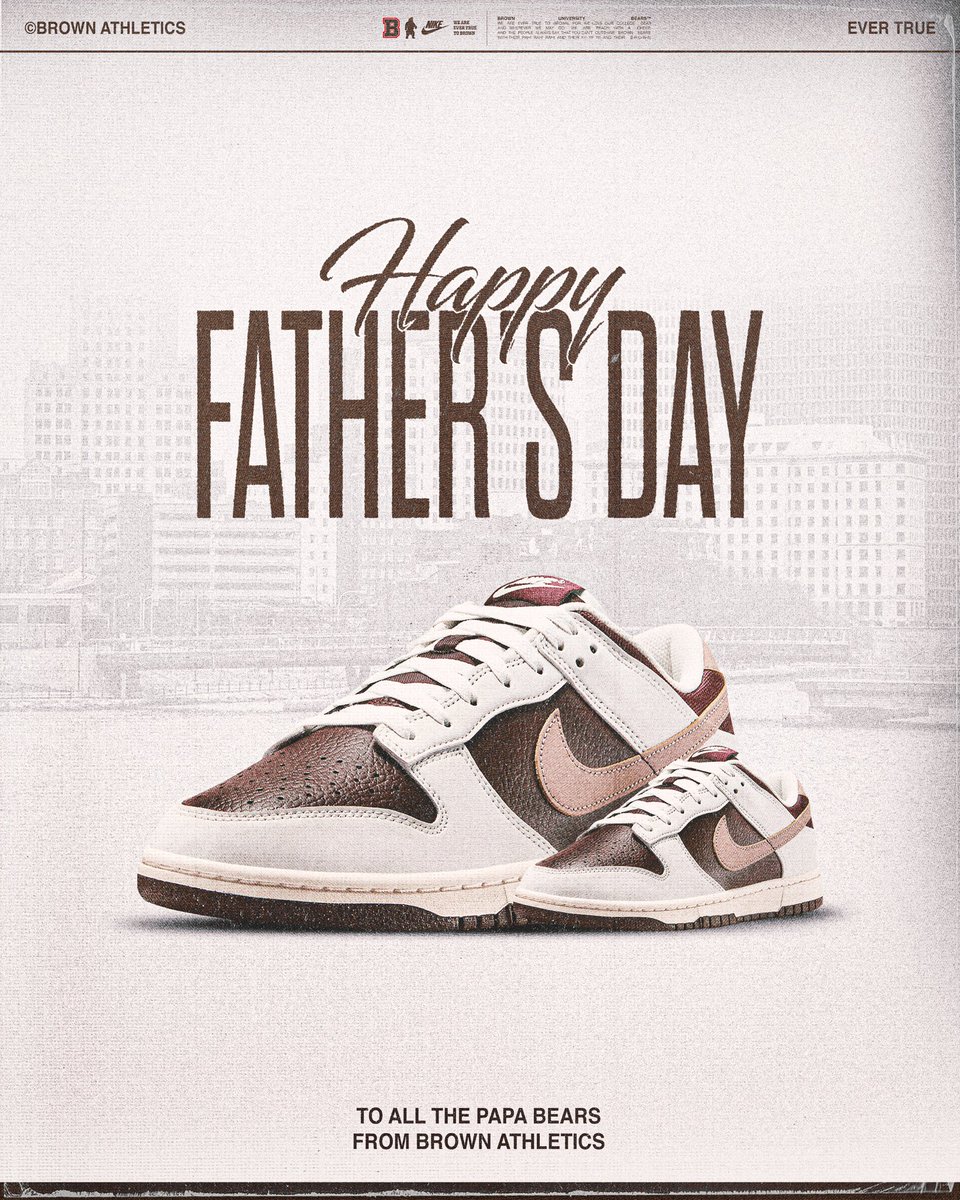 BrownU_Bears's tweet photo. To all the dads out there, Happy Father’s Day from Brown Athletics! #EverTrue https://t.co/vf5kCpaXaY