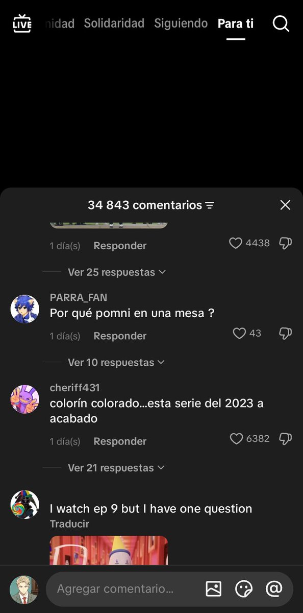 ositobyon's tweet photo. Checando los comentarios en la publicación de glitch en tik tok 
Bajé tanto en los comentarios que me encontré a un fan de parra XDDD https://t.co/I4gTWITmOW