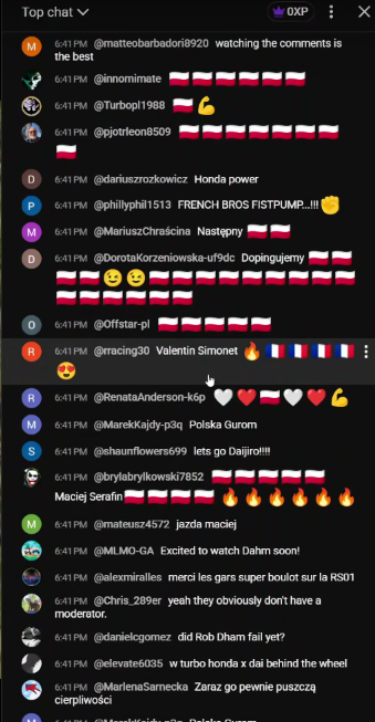Milosh_25's tweet photo. there was immense Polish pride on display in the Pikes Peak chat stream not long ago https://t.co/OzCnh7vKBZ