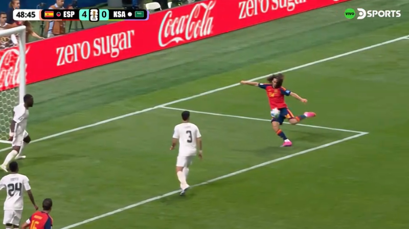 ADPSHOWOFICIAL's tweet photo. ⚽ ¡GOOOOL DE ESPAÑA!
Altambatki aprovecha el rebote tras el disparo de primera de Cucurella y termina marcando en propia puerta el defensor rival, para el 4-0 de la Furia Roja ante Arabia Saudita en Atlanta.
#CopaDelMundo #WorldCup2026 #España #ArabiaSaudita #ADPSHOW https://t.co/ESTVXiFkEJ