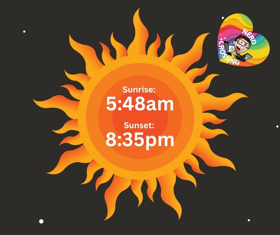 nerdxing's tweet photo. For all the astronomy Nerds out there, on June 21st, the northern hemisphere will have 14 hours and 47 minutes of daylight. This is your friendly reminder to stay hydrated, wear a hat, and reapply that sunscreen. Be safe out there! ☀️😎 #summersolstice https://t.co/59m4rWjDq4