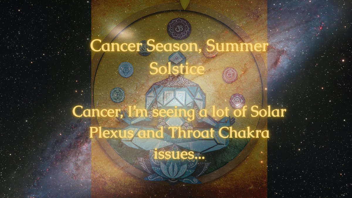 BkzMive's tweet photo. Cancer sign chakra reading
#CancerSeason #SummerSolstice #SolarPlexusChakra #ThroatChakra #ChakraHealing https://t.co/fPFvKZXdQs