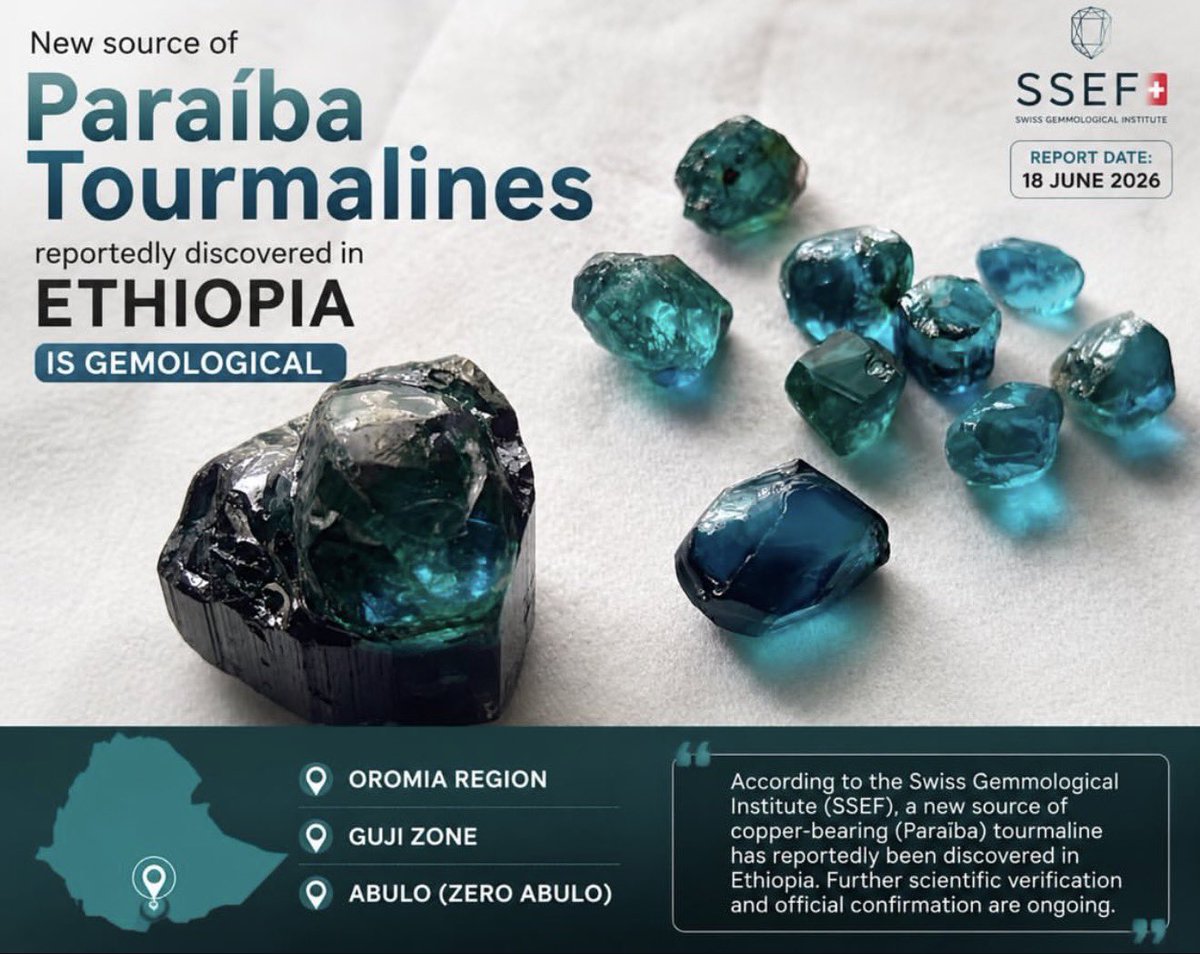 SAMUEL_1WAJI's tweet photo. Ethiopia new source Parahiba tourmaline https://t.co/9PLnW5saaH