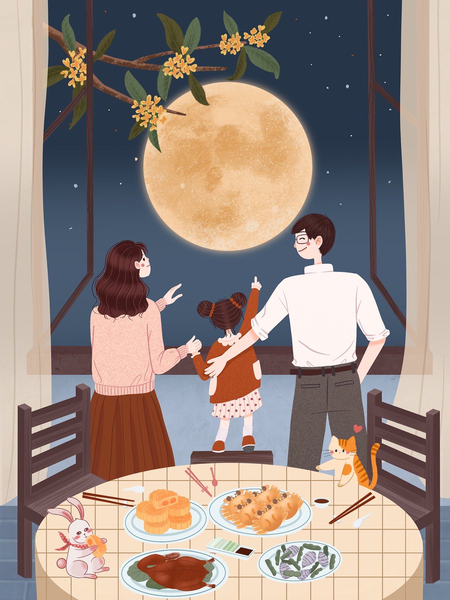 aruxsqueen's tweet photo. [Happy Mid-Autumn Festival! May the round moon bring you sweet reunions and warm moments with loved ones ]， https://t.co/sR7FCNlLX5