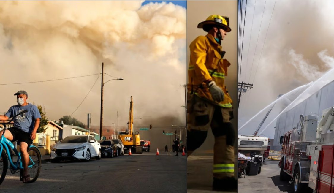dahboo7's tweet photo. State of Emergency Declared In California: Toxic Smoke Spreads As Los Angeles Warehouse Fire Rages #Breaking #News #California #StateOfEmergency
https://t.co/kwawAO1gyq https://t.co/oaBEOwdnuQ