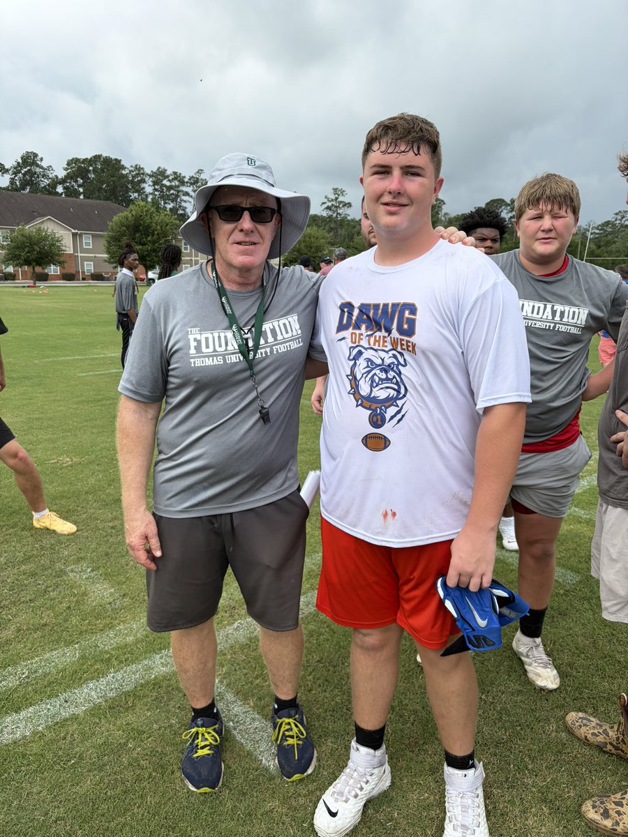 TuckerDodimead's tweet photo. Had a great time competing and learning from @dan_pippin today at @nighthawksftbl camp today!! 
@CoachBraswell1 @TaycoBulldogs https://t.co/suy522AGTB