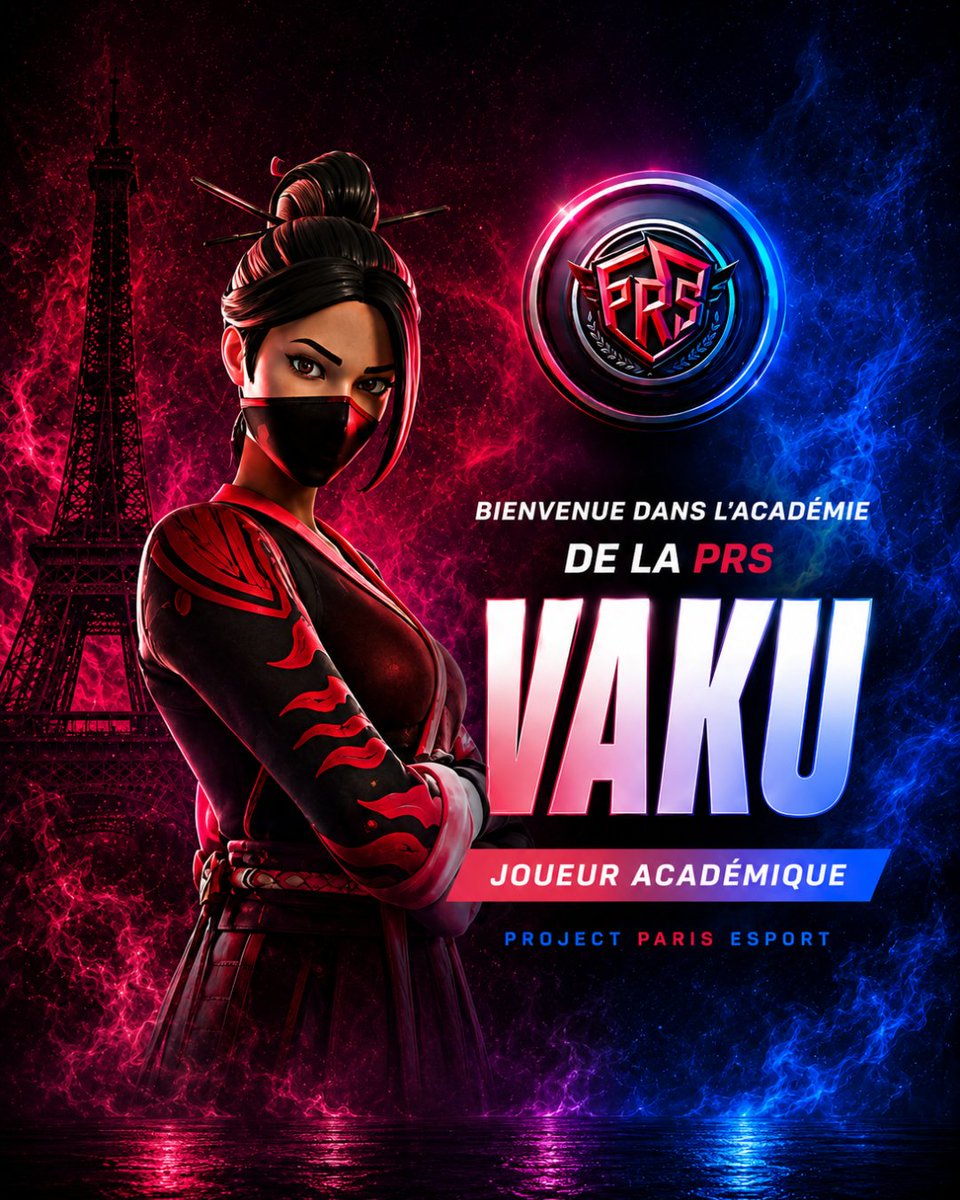 Paris_FN_eSport's tweet photo. Bienvenue Vaku !  

De l'espoir à la gloire. Tout commence ici.

#fortnite #prswin #projectparisesport #esport #vaku https://t.co/dmYQFw9SI7