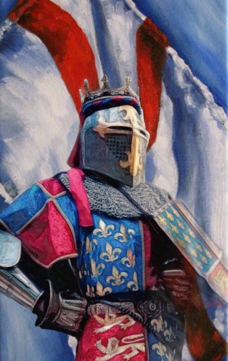nonregemesse's tweet photo. Today in 1377 saw the death of 𝐄𝐝𝐰𝐚𝐫𝐝 𝐈𝐈𝐈, the greatest king of England!

> Led a coup against his father’s killer to seize power at 16.

> Once held a banquet and sat his prisoners, the kings of Scotland and France, on either side of him. 

> Descended from all the glory of Europe from Charlemagne to the emperors of the east Roman Empire. 

> Defeated the Scots at Hallidon Hill and created the dismounted men-at-arms & longbowmen tactics used later on.

> Destroyed the French fleet in daring raids and at Sluys to ensure the war ensuing would take place in France. 

> Ruled for 50 years of internal peace  

> Defeated the French at Sluys, Crécy wnd Calais and the Spanish at Winchelsea. 

> Captured Calais after a year long siege and famously spared the citizens at the behest of his Queen.

> When he heard the French were trying to bribe their way into Calais he and a small force snuck in disguised as ordinary knights to ‘prepare a crafty welcome for the French’. 

> Battered Eustace de Ribemont trying to sneak Calais and rewarded him with his freedom and a chaplet of pearls as a gift.  

> Chased the French out of Calais and ran into a much larger force he turned to small band of archers, lifted his visor and said ‘do your best, archers, I am Edward of Windsor!’ and then charged the enemy against impossible odds. 

> Created the Most Noble Order of the Garter which still exists today. 

> When deadly plague struck he did his best to show his people that he would not be perturbed and continued to hold tournaments.

> Instituted legal reforms and under his reign the term ‘due process’ was used for the first time in legislation.