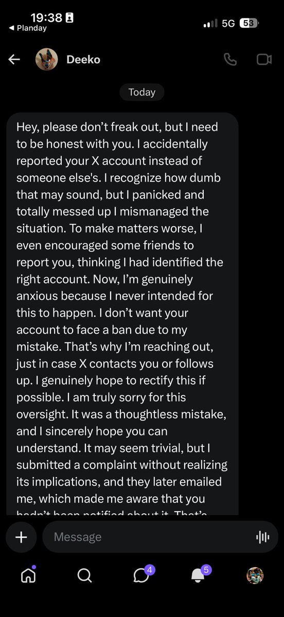 CatLeafClover's tweet photo. IMPORTANT PSA @DeekoTheYote has been hacked so if he sends you a message like this DON’T RESPOND IT’S NOT REAL

This also goes for similar messages from other accounts https://t.co/1kACxqo4th