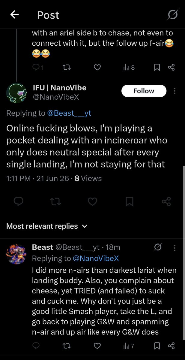 Beast___yt's tweet photo. Lmao. The G&amp;W player complaining about cheese and rage-quitting because his cheese failed, lmao. What a joke he is. Krusty over here blocking people😂😂😂 https://t.co/4Fz4Cw8O6f