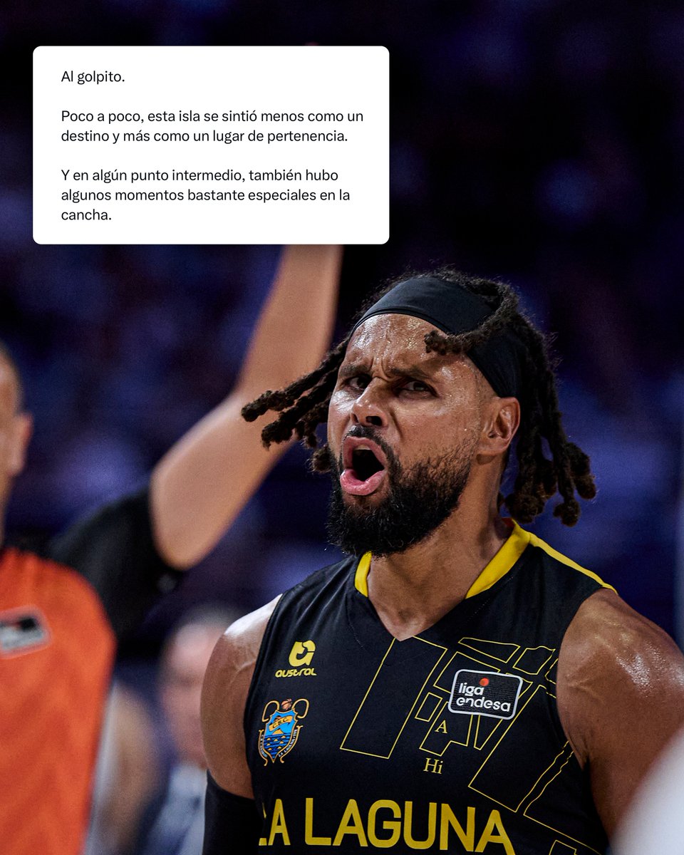 ACBCOM's tweet photo. Las palabras de Patty Mills para la familia aurinegra 💛🖤

@Patty_Mills ❤️ @CB1939Canarias 

| #LigaEndesa https://t.co/J8jJJ7wloV