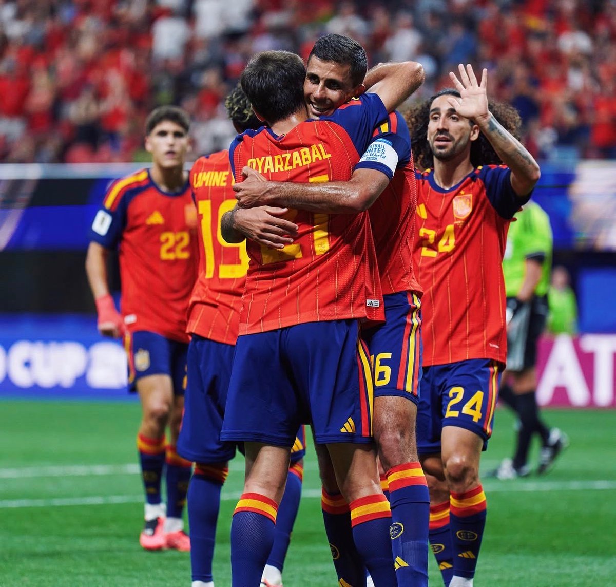 MadridXtra's tweet photo. 🚨 As it stands, Spain would face AUSTRIA in the World Cup R32. https://t.co/o3A5TWfKkT