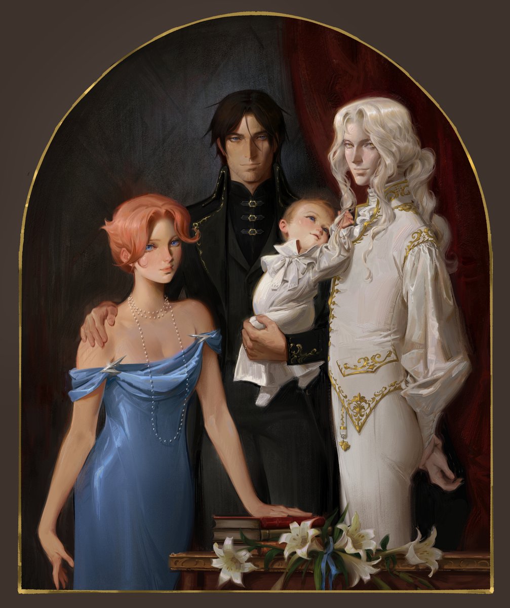 kloysius's tweet photo. Happy fathers day² yall!  Here is a front-view image of the box set painting to celebrate. 

#castlevania https://t.co/XYqRIvoY0h