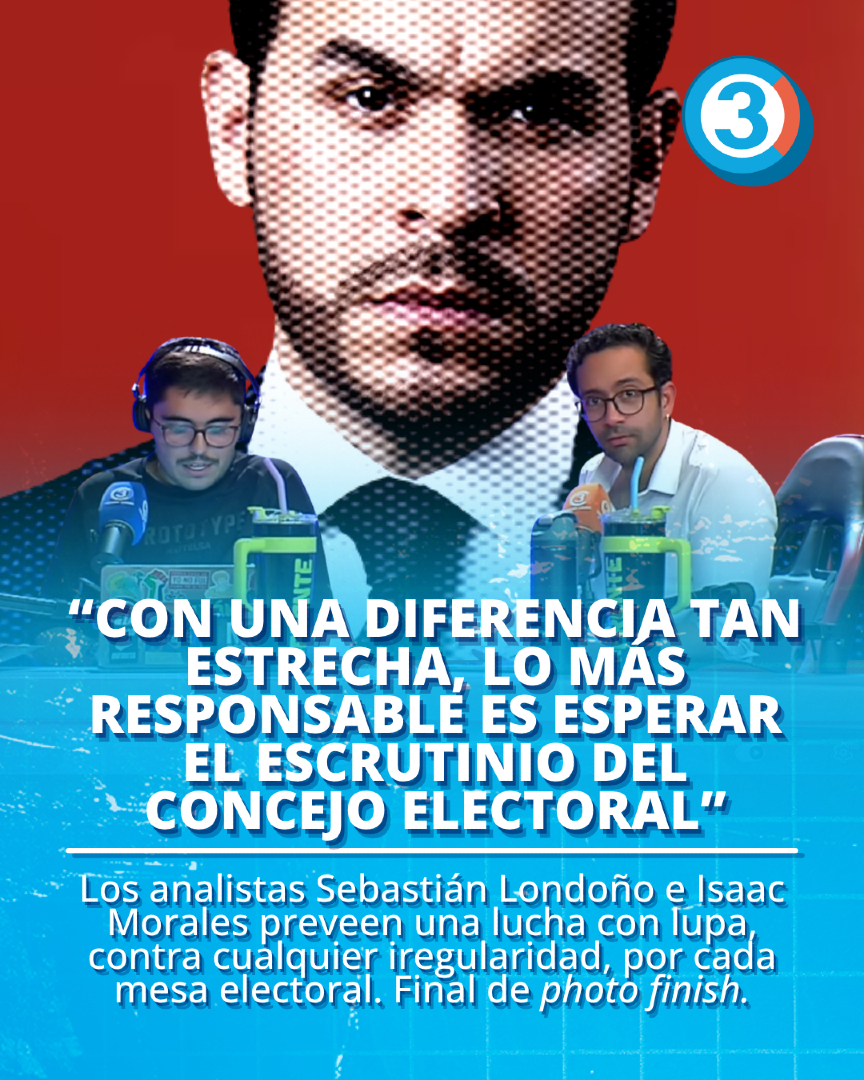 Tercer_Canal's tweet photo. SEGUNDA VUELTA PRESIDENCIAL DE INFARTO. Nos abstenemos de declarar ganador a Abelardo. #EleccionesColombia2026 #SegundaVuelta #ResultadosElectorales https://t.co/v5QnCJFeBe