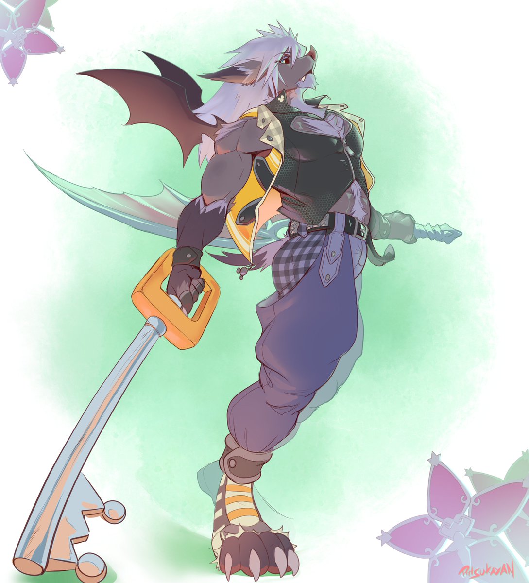 ritsukaxan's tweet photo. WhAAAAAAAAAT RIKU HAS A BAT  version in the new kh4 ?! wtf?!

#trustme #kingdomhearts #kingdomhearts4 https://t.co/ePKGoCy80j