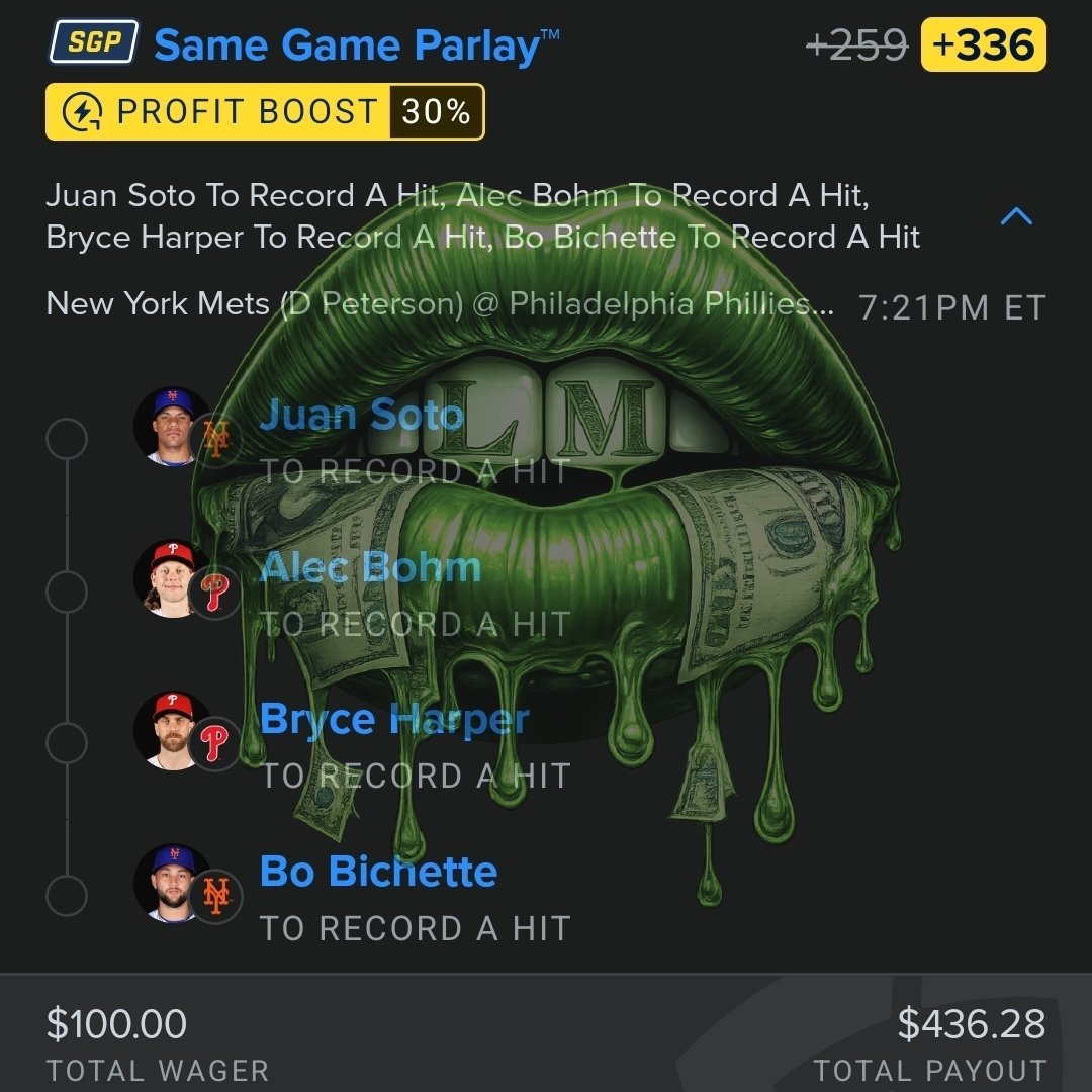 Ladi_Mayhem's tweet photo. 🚨 MAYHEM MLB 5 BET CHALLENGE 🚨
Starting Bankroll: $100

The goal? Turn $100 into something legendary in just 5 bets.

Can we complete the challenge?

Like and share
#MayhemMLB #5BetChallenge #MLBProps #SportsBetting #RoadToRiches #MayhemNation #mlb #BankrollChallenge https://t.co/WGYnNR6SdP
