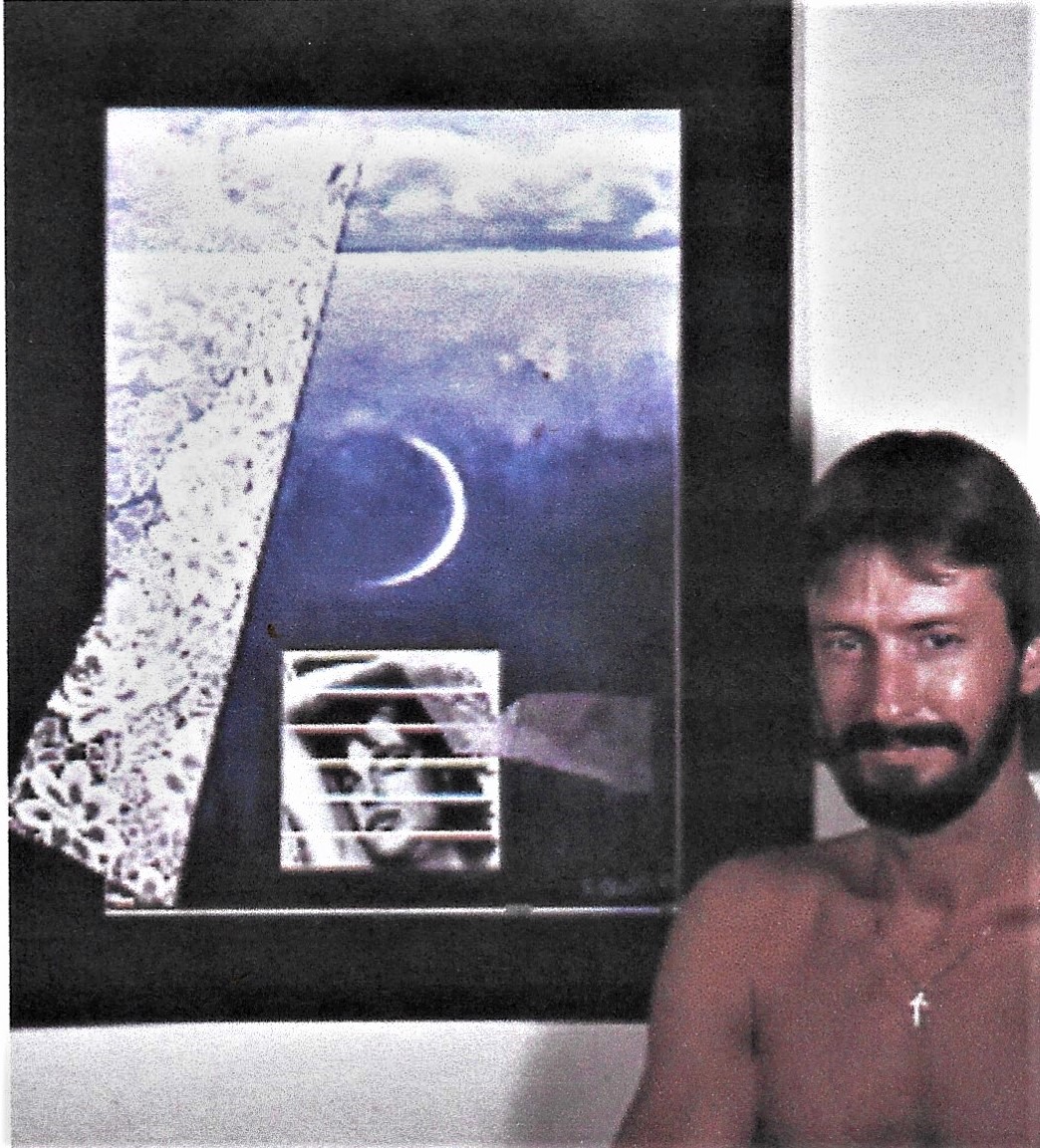 StanleyBurto's tweet photo. Here's an oldie of mine. My 1981 Classic,"Sleeping Natasha",paintings and me. https://t.co/wDJZjY3lhB